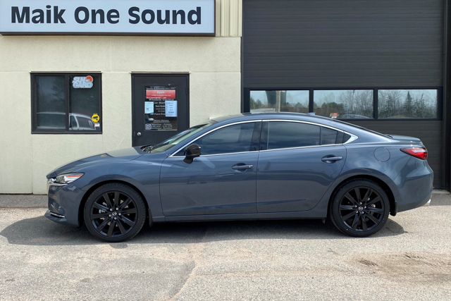 2021 Mazda6 with professional window tint in North Bay